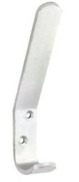 6x Securpak Door Wall Clothes Double Hat & Coat Hooks Hanger 125mm -