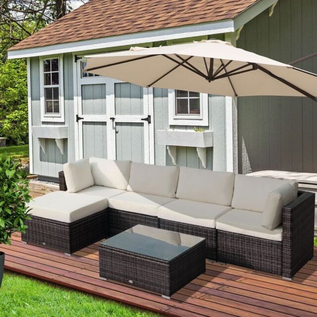 6-piece Rattan Furniture Set