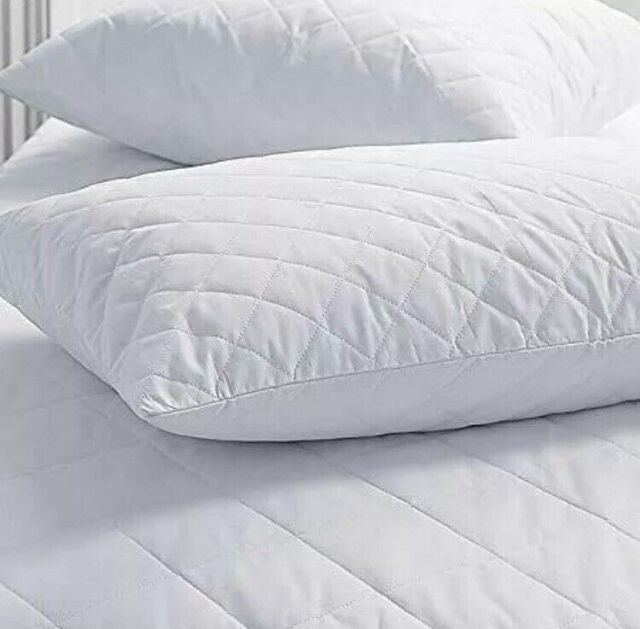 2 Pack- Luxury Pillows Quilted Ultra Loft Jumbo Super Bounce Back Bed