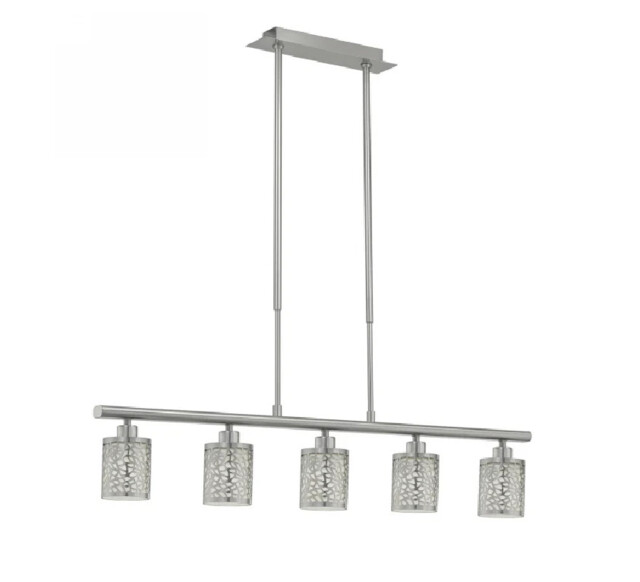Eglo 90075 Almera 1 - 5 Light Ceiling Pendant Light - Matt Nickel