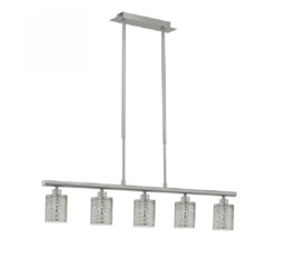 Eglo 90075 Almera 1 - 5 Light Ceiling Pendant Light - Matt Nickel