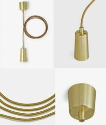 Plumen Drop Cap Pendant Set Available In Copper,chrome And Gold