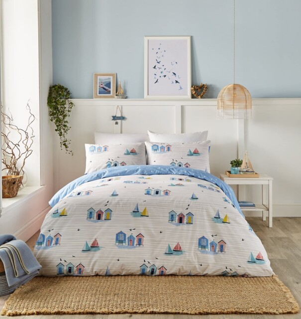 Fusion - Nautical Blue Duvet Cover - Double Bedding Size (200 X