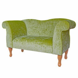 Lime Green Chaise Sofa Longue Sofa Daybed In Pastiche Slub Fabric
