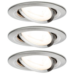 Paulmann 93429 Nova Flush Mount Light Set, Iron, Gu10 Led, 19.5w