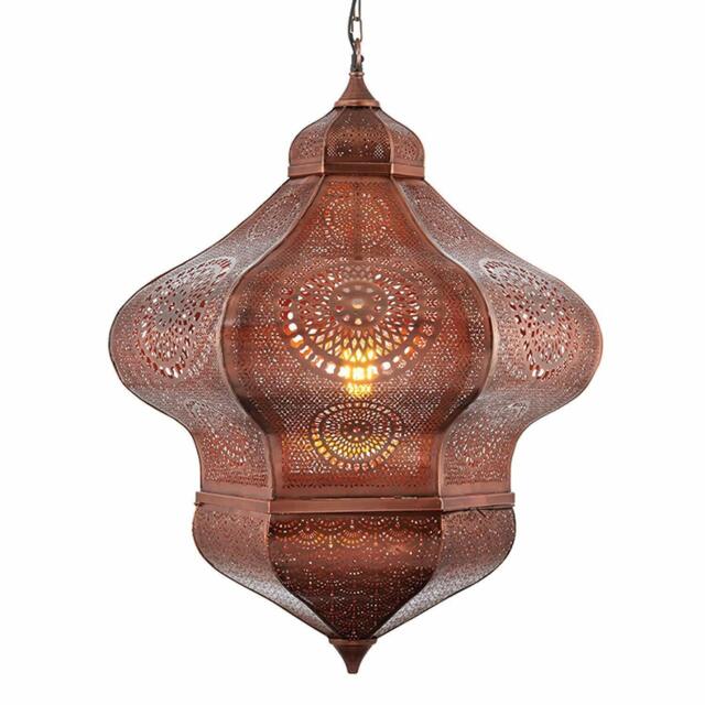 Endon 69775 Heran Contemporary Decorative Copper Dimmable Pendant