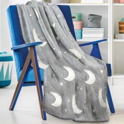 Moon & Stars Glow In The Dark Blanket 127x152cm - Follow That Dream