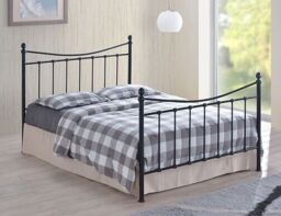 Julian Bowen Rebecca Bed Kingsize 210cmdx157cmw -stone White