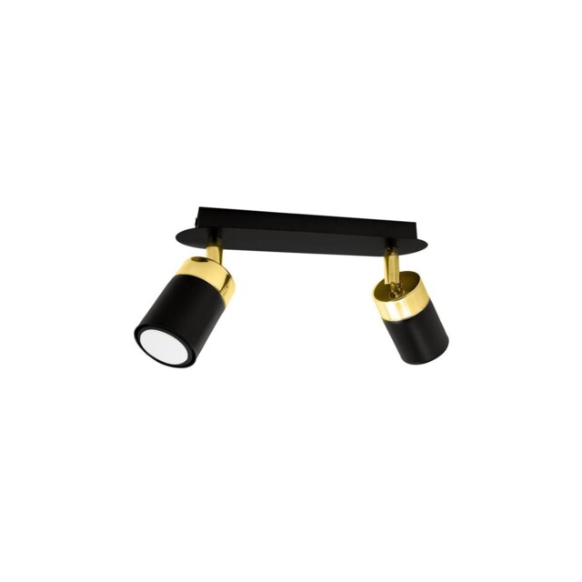 Joker Black/gold 2xgu10 Mlp6124 Ceiling Light