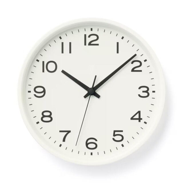 Muji 44275689 Mu-in Ryohin Analog Clock - Large White Mj-aclw2