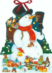 Snowman Cut Out Advent Calendar Coppenrath Christian Kämpf Huge 45 X