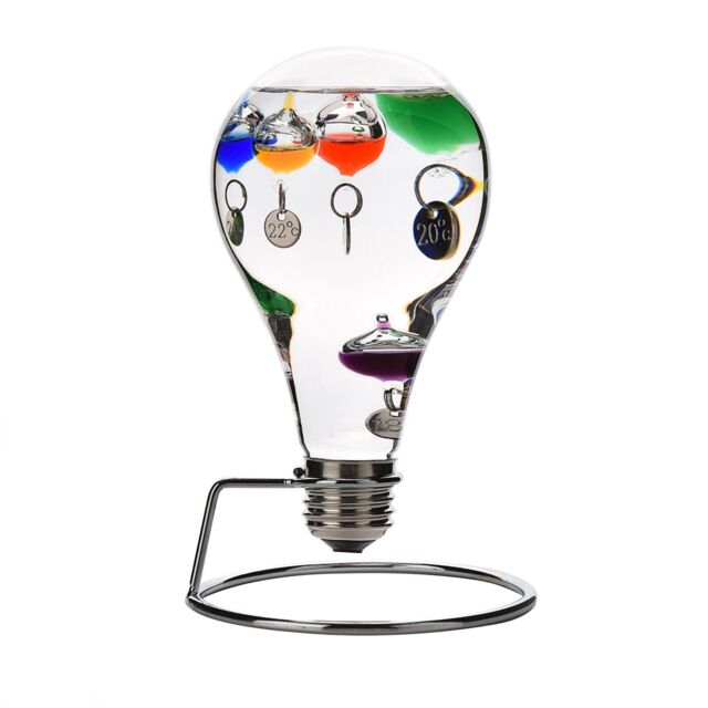 Wm.widdop Light Bulb Galileo On Metal Stand 18cm