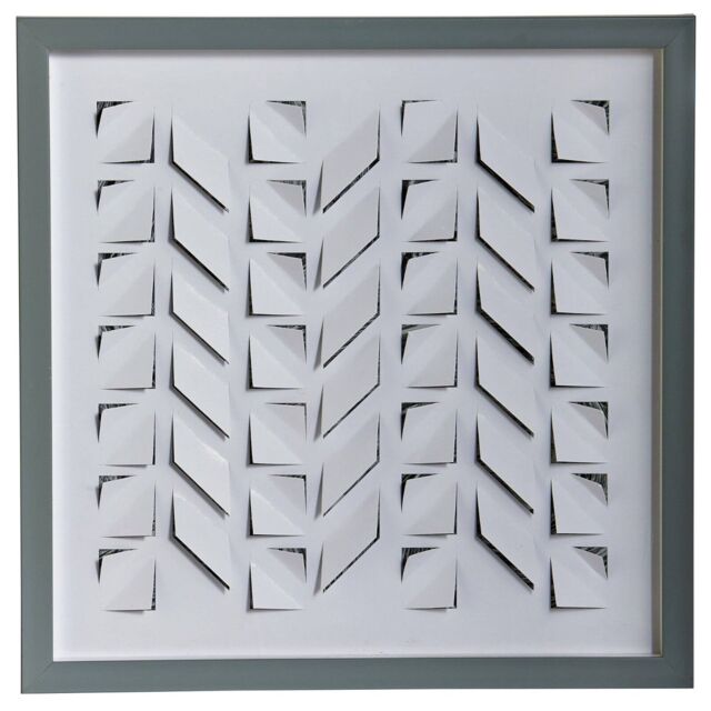 White Framed Wall Art Framed 3d Wall Hanging Picture Home Decor 40 X