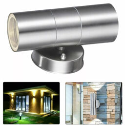Stainless Steel Up Down Wall Light Gu10 Ip65 Double Outdoor Light