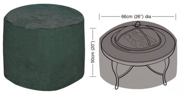 Garland W1144 Polyethylene Weather Proof Small Fire Pit Cover Green