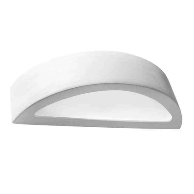 Minimalist Wall Lamp Ceramic Atena White E27 Led Sollux Lighting