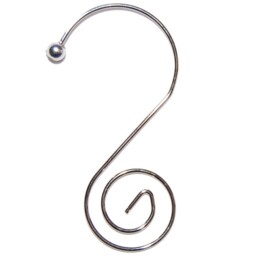 S-hook Snail 36pcs/box Pendant For Christmas Ornaments Silver 5cm