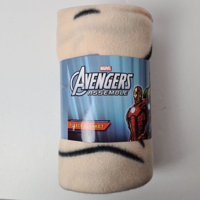 Marvel Avengers Fleece Throw Blanket 100cm X 150cm Hulk Ironman Thor
