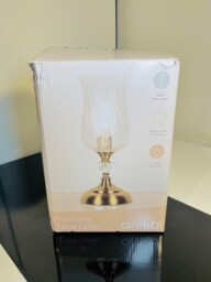 Anika 62480 Retro Hurricane Touch Table Lamp - Silver