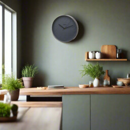 30cm Wall Clock With Contemporary Dial In Grey By Unity- In Box