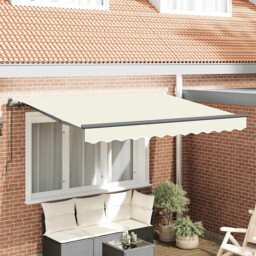 Retractable Awning Manual Cream 250 X 200 Cm Fabric Vidaxl