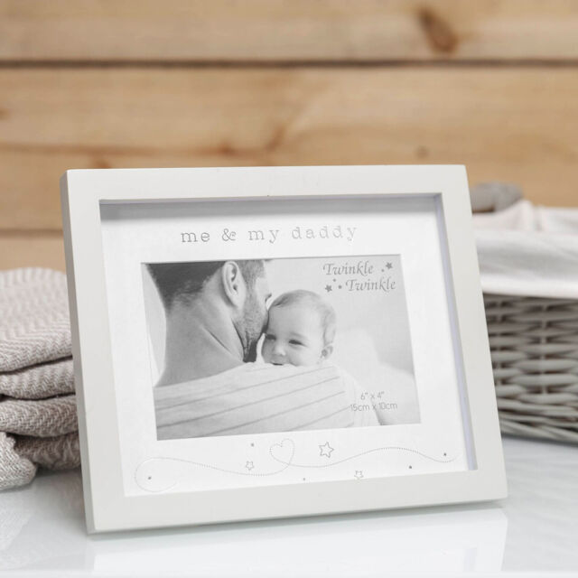 Twinkle Twinkle Me & Daddy Photo Frame, Baby Christening Gift