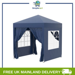2x2m Pop Up Gazebo With Sides And Windows For Garden Camping Event,
