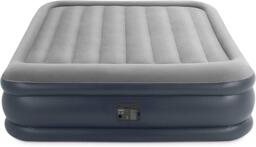 Intex Queen Deluxe Plus Pillow Rest Air Bed With Built In Pump 152 X