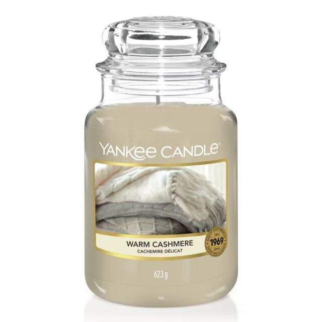 Yankee Scented Candle, Warm Cashmere, - 623g Jar (large, 623g 150hr