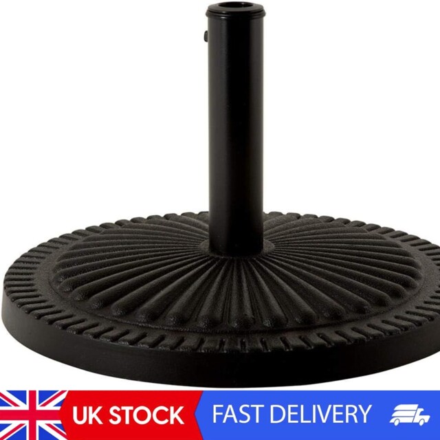 15kg Round Patterned Parasol Base To Fit 30/35/38mm Poles