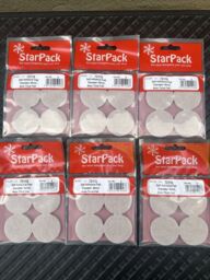 Starpack Self Adhesive Pad Diameter 38mm - 4mm Thick Felt 72115 (4pk)-