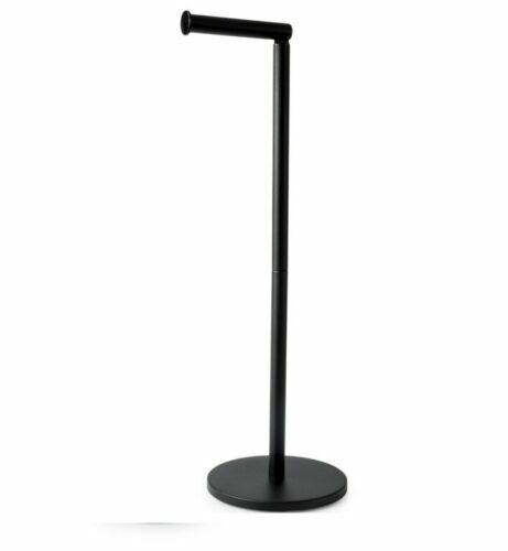 Blue Canyon Matte Black Swivel Denver Toilet Roll Holder Storage Stand