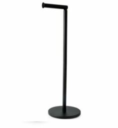 Blue Canyon Matte Black Swivel Denver Toilet Roll Holder Storage Stand