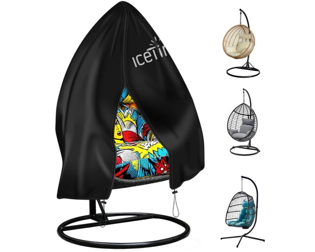 Icetimer Upgraded Egg Chair Cover Waterproof Windproof Heavy Duty
