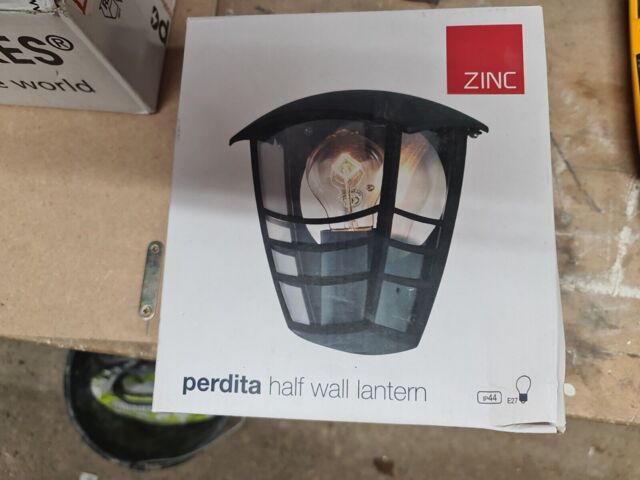 Forum Zink Zn-25464-blk Perdita Wall Light, Black