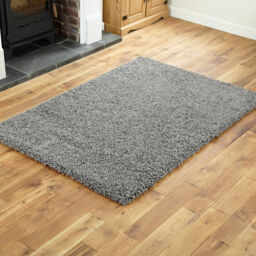 Shaggy Modern Rug X Large 5cm Thick Non Shed Anthracite Dark Grey Best