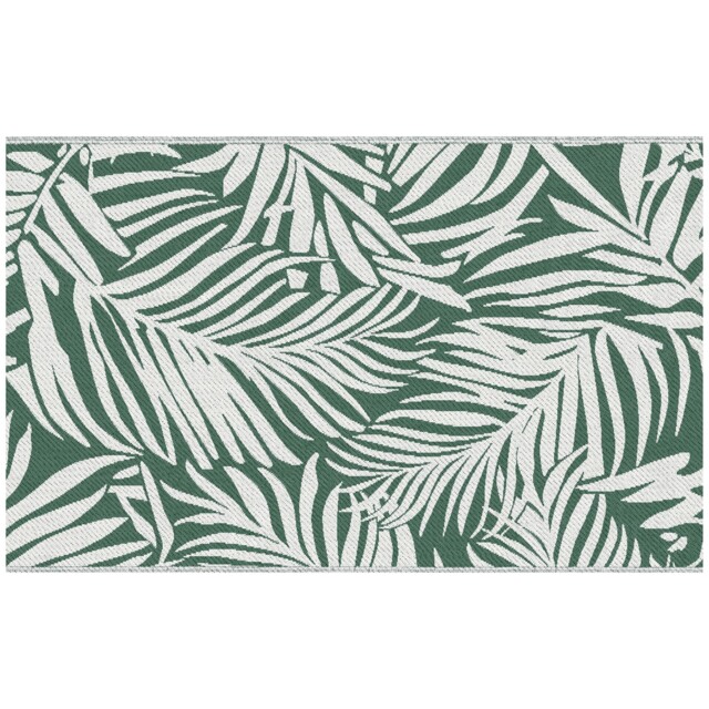 Outsunny Outdoor Rug, 1.5 X 2.4m Patio Floor Mat, Green And White