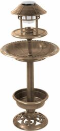 Bird Bath Bowl Ornamental Feeder Garden Table Traditional Pedestal