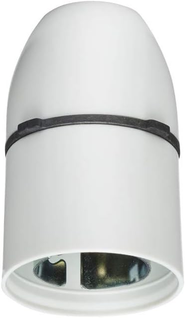 Knightsbridge Urea Pendant Light Holder, White