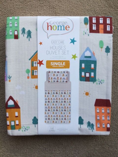 George Single Reversible Duvet Cover Bedding Set House Houses Design