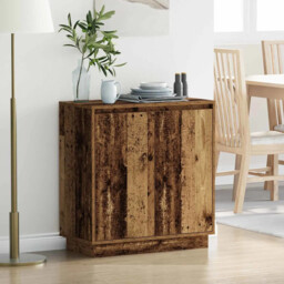 Sideboard With Shelf Old Wood 71 X 34.5 X 75 Cm Engineered Wood Vidaxl