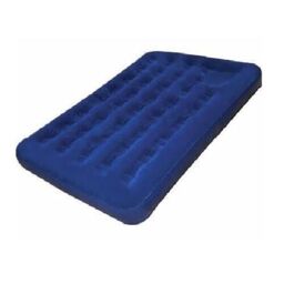 Blow Up Camping Double Airbed Navy Blue Flocked Highlander Air Bed