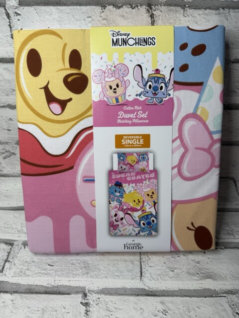 Disney Munchlings Reversible Single Childrens Duvet Set -