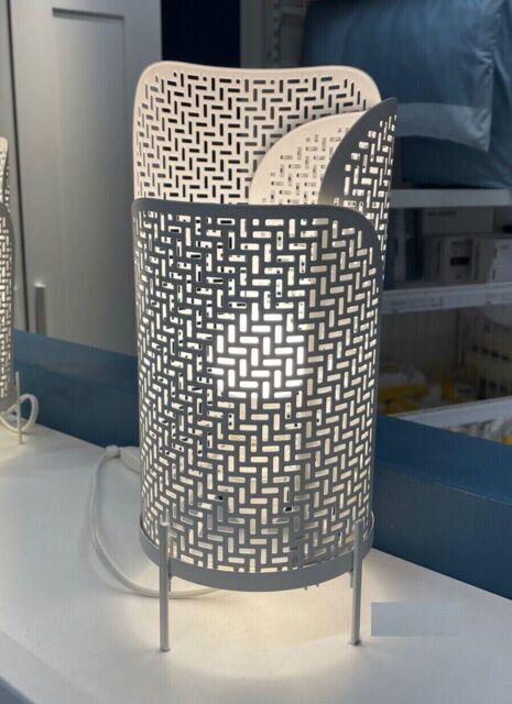 Ikea Nollpunkt Table Lamp, White, 34 Cm, 104.838.99, Steel Body