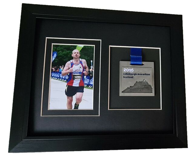 Virtual London Marathon Medal Photo Frame Black