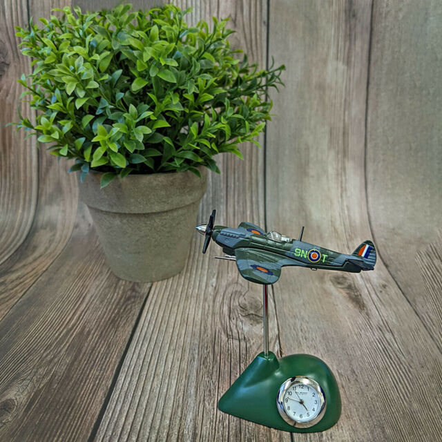Raf Royal Air Force Miniature Spitfire Clock