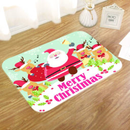 Tts Merry Christmas Door Mat Reindeer Floor Mat Non Slip Xmas Kitchen