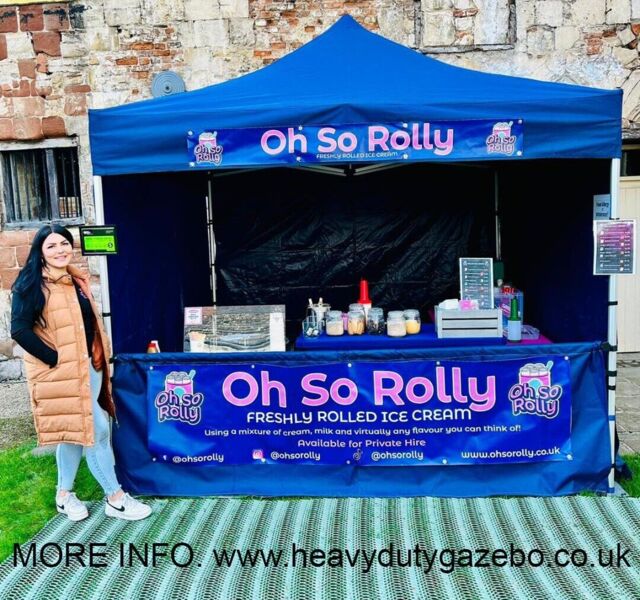 Trade Gazebo® Commercial Market Stall Pop Up Heavy Duty Catering Kiosk