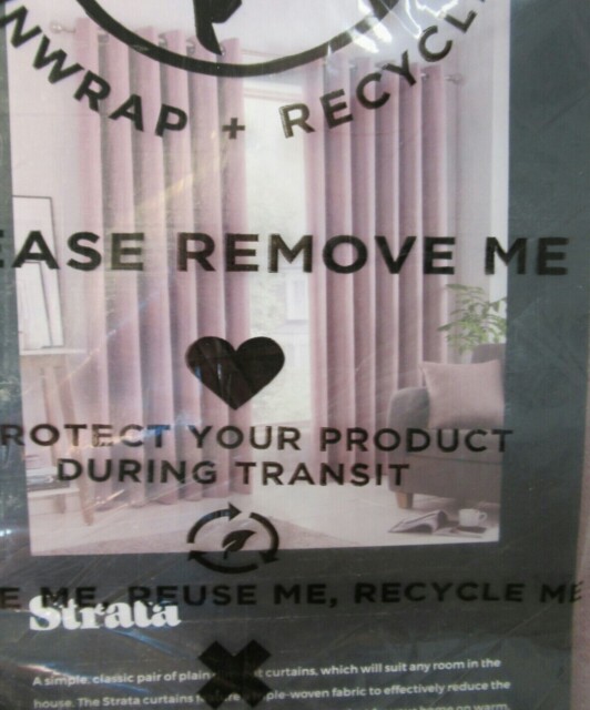 In Packaging Fusion Self Lined Dim-out Strata Blush 46 X 54 In