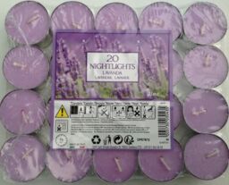 Prices Candles Aladino Tea Lights 20 In A Pack - Lavender